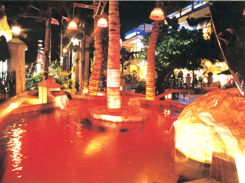 Hinoki pond bathing night view thumbnail
