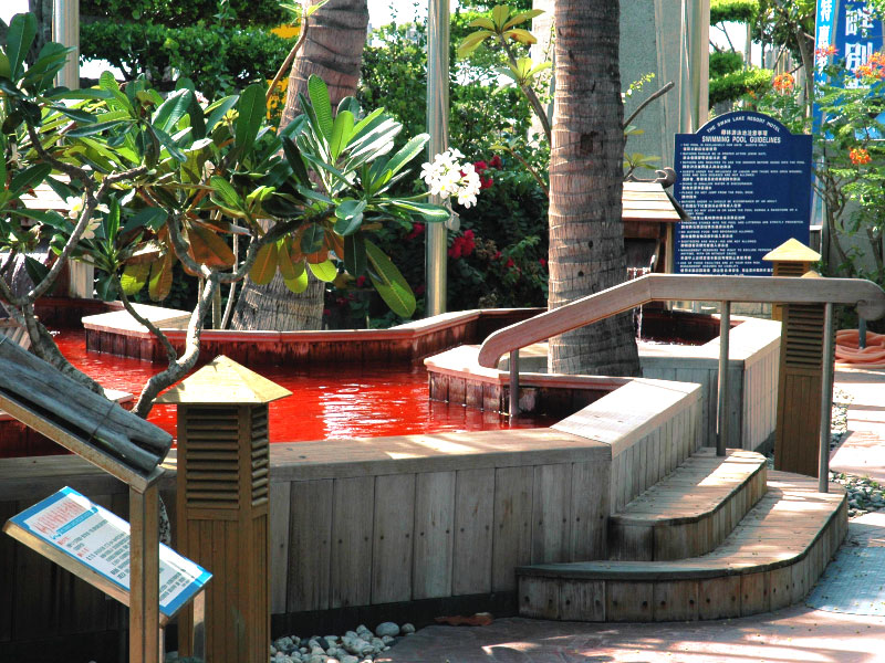 Hinoki pond bathing